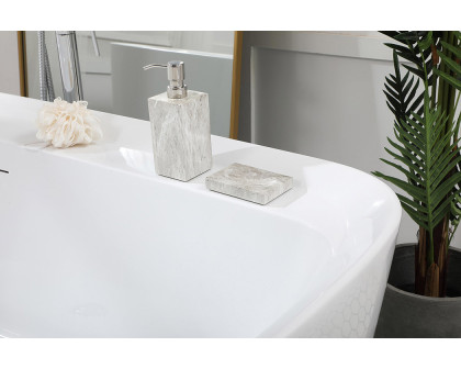 Elegant Bathtub - White, D 67" (BT10567GW)