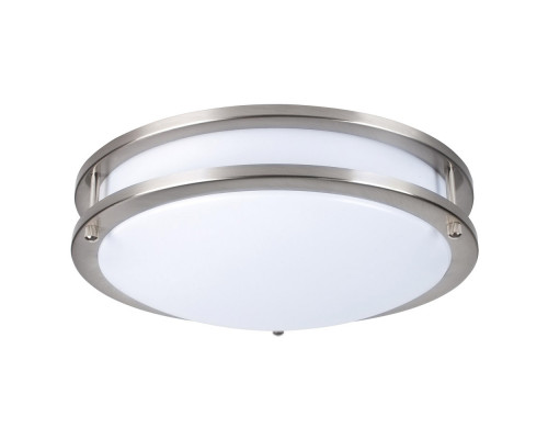 Elegant Commercial Ceiling Light - Nickel, 5000K, L12" (CF3202)