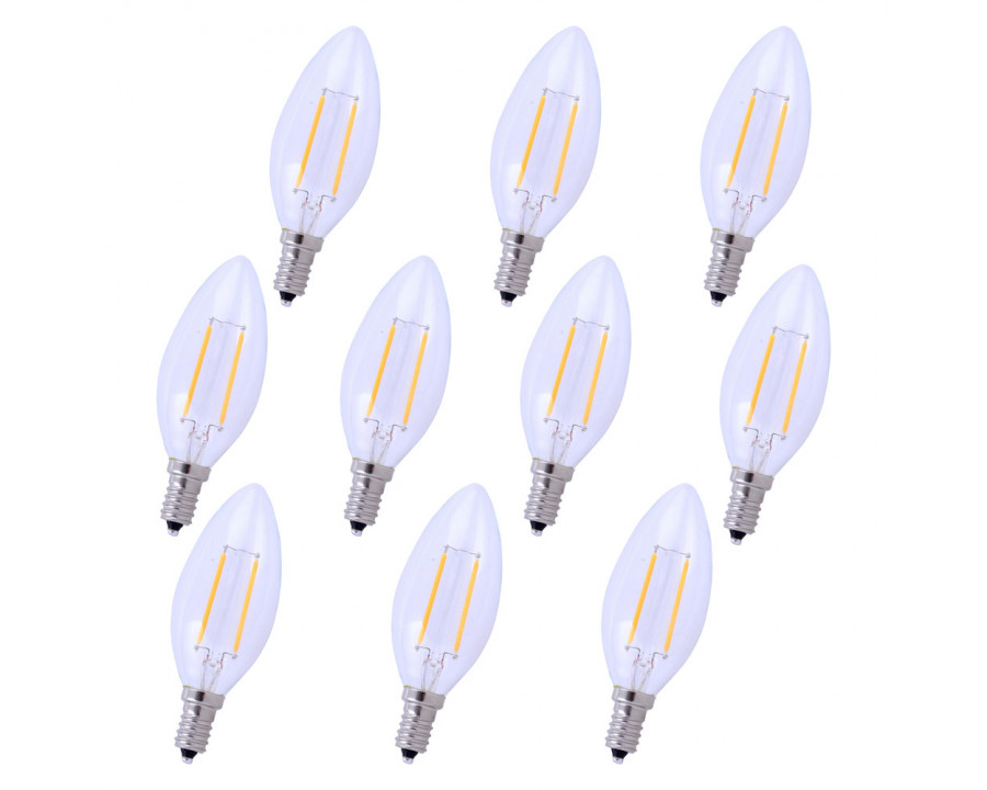 Elegant Light Bulbs - 2700K, 45414 W (E12LED103-10PK)