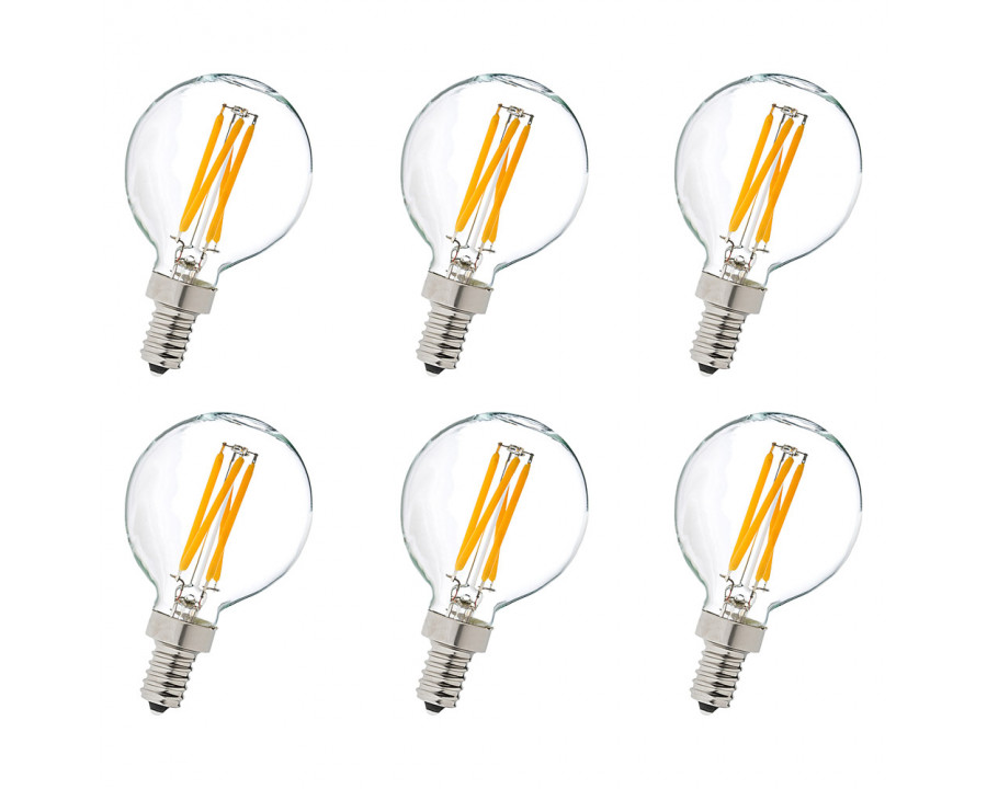 Elegant Light Bulbs - 2700K, 4 W (G14LED101V1-6PK)