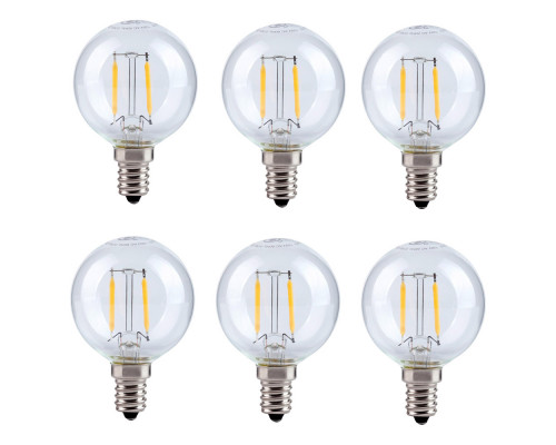 Elegant Light Bulbs - 2700K, 45414 W (G14LED102V1-6PK)