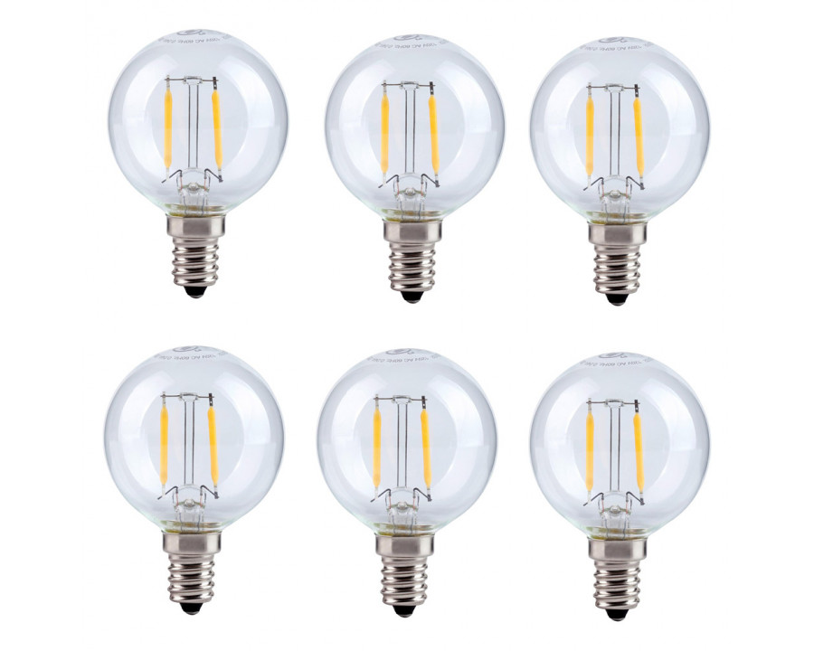 Elegant Light Bulbs - 2700K, 45414 W (G14LED102V1-6PK)