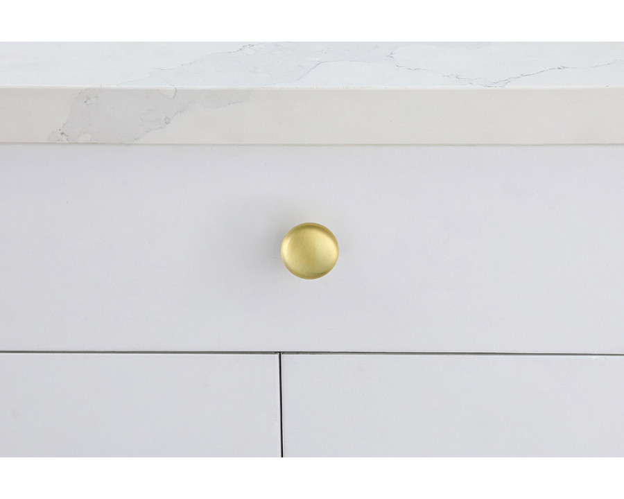 Elegant Cadon Cabinet Knob, Set of 10 - Brushed Gold (KB2002-GD-10PK)