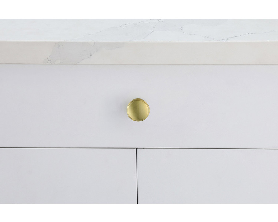 Elegant Cadon Cabinet Knob, Set of 10 - Brushed Gold (KB2004-GD-10PK)