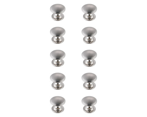 Elegant Cadon Cabinet Knob, Set of 10 - Brushed Nickel (KB2004-NK-10PK)