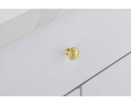 Elegant Cadon Cabinet Knob, Set of 10 - Brushed Gold (KB2006-GD-10PK)