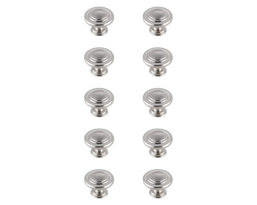 Elegant Cadon Cabinet Knob, Set of 10 - Brushed Nickel (KB2006-NK-10PK)