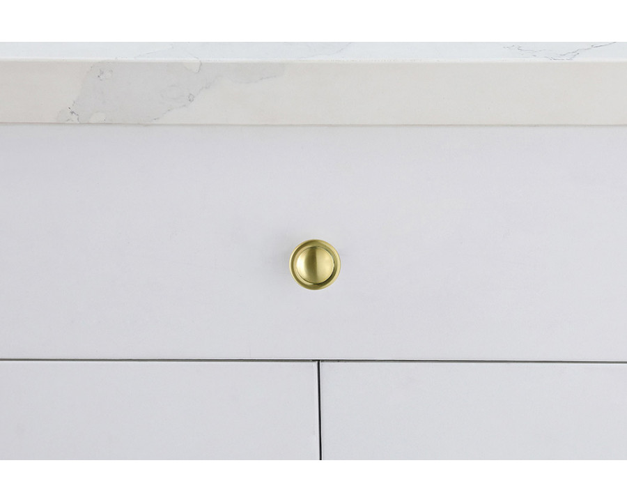 Elegant Cadon Cabinet Knob, Set of 10 - Brushed Gold (KB2007-GD-10PK)