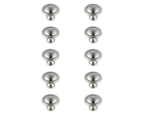 Elegant Cadon Cabinet Knob, Set of 10 - Brushed Nickel (KB2007-NK-10PK)