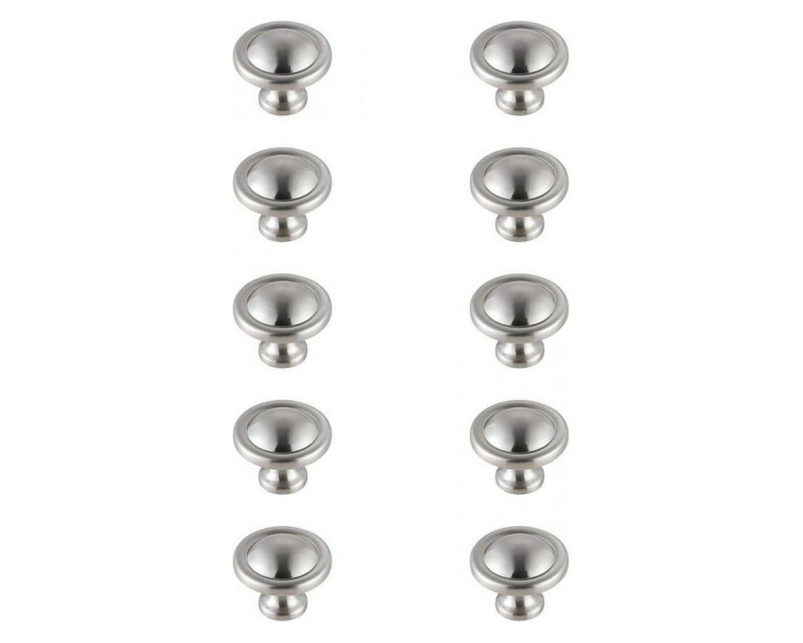 Elegant Cadon Cabinet Knob, Set of 10 - Brushed Nickel (KB2007-NK-10PK)