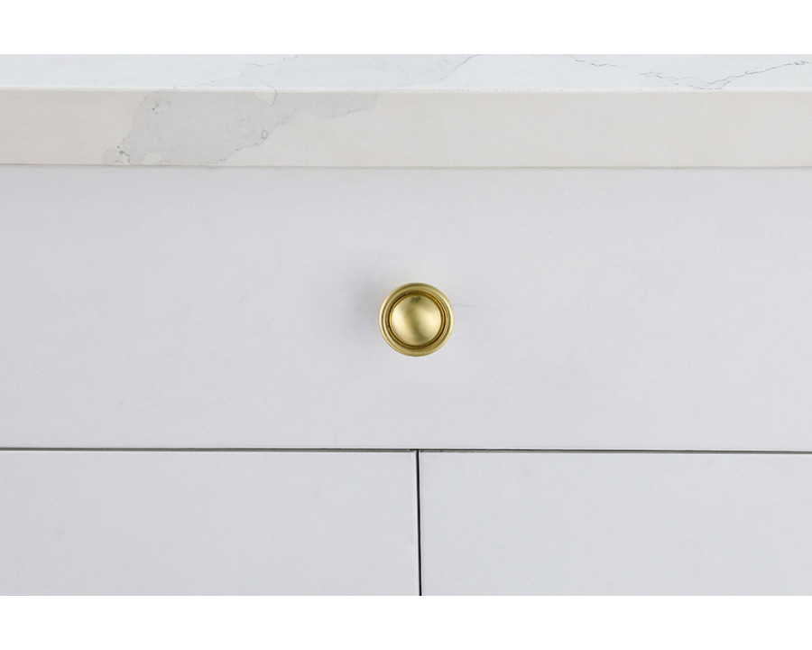 Elegant Cadon Cabinet Knob, Set of 10 - Brushed Gold (KB2008-GD-10PK)