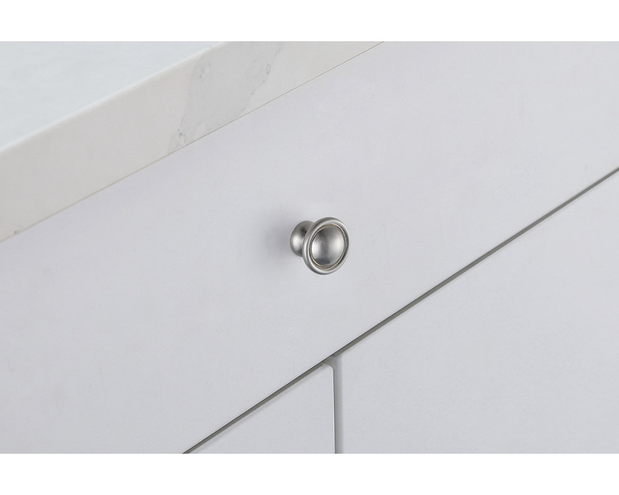 Elegant Cadon Cabinet Knob, Set of 10 - Brushed Nickel (KB2008-NK-10PK)