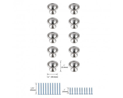 Elegant - Cadon Cabinet Knob, Set of 10 (PNT-KB2008)