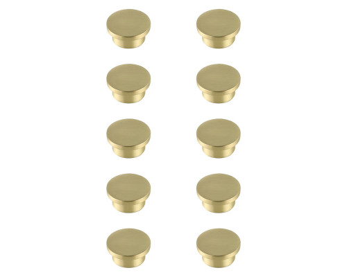 Elegant Cadon Cabinet Knob, Set of 10 - Brushed Gold (KB2009-GD-10PK)