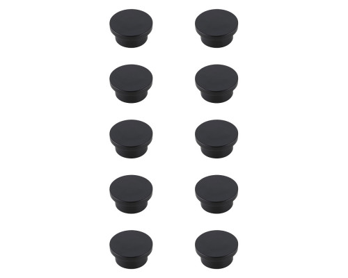 Elegant Cadon Cabinet Knob, Set of 10 - Matte Black (KB2009-MB-10PK)