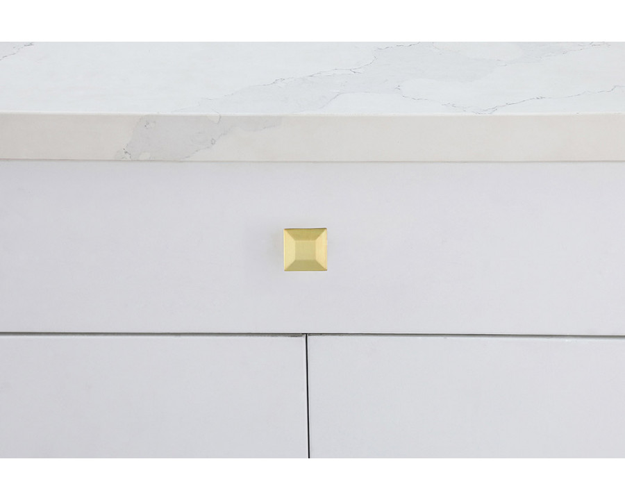 Elegant Cadon Cabinet Knob, Set of 10 - Brushed Gold (KB2025-GD-10PK)