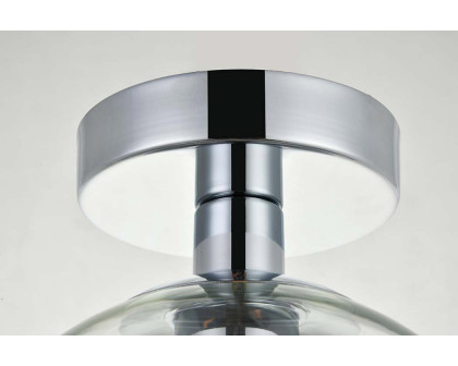 Elegant Baxter 1-Light Flush Mount - Chrome, L 7,9" (LD2204C)