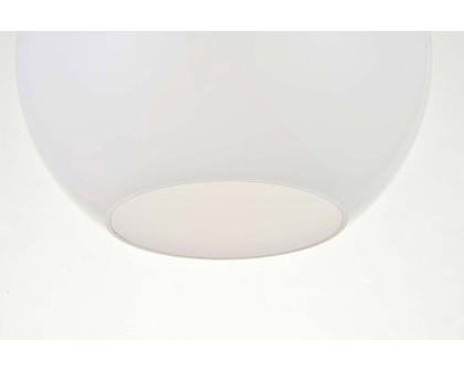 Elegant Baxter 1-Light Flush Mount - Black, L 7,9" (LD2205BK)