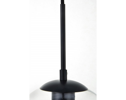 Elegant Baxter 1-Light Pendant - Black, L 7.9" (LD2206BK)