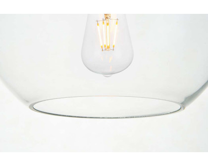 Elegant Baxter 1-Light Pendant - Brass, L 7.9" (LD2206BR)