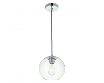 Elegant Baxter 1-Light Pendant - Chrome, L 7.9" (LD2206C)