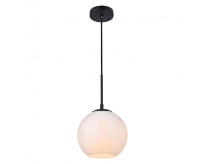 Elegant Baxter 1-Light Pendant - Black, L 7.9" (LD2207BK)