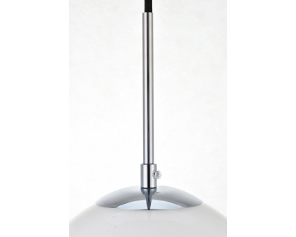 Elegant Baxter 1-Light Pendant - Chrome, L 7.9" (LD2207C)