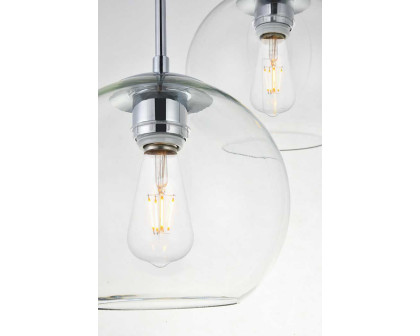 Elegant Baxter 3-Light Pendant - Chrome, L 18.1" (LD2208C)