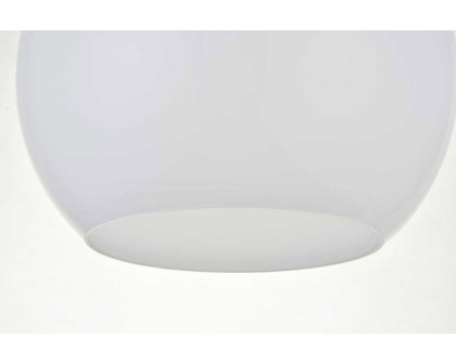 Elegant Baxter 1-Light Flush Mount - Black, L 9.8" (LD2211BK)