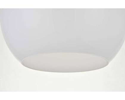 Elegant Baxter 1-Light Flush Mount - Brass, L 9.8" (LD2211BR)