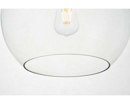 Elegant Baxter 1-Light Pendant - Brass, L 9.8" (LD2212BR)