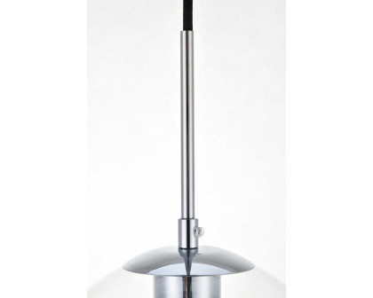 Elegant Baxter 1-Light Pendant - Chrome, L 9.8" (LD2212C)