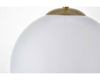 Elegant Baxter 1-Light Pendant - Brass, L 9.8" (LD2213BR)