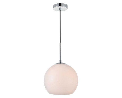 Elegant Baxter 1-Light Pendant - Chrome, L 9.8" (LD2213C)