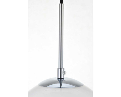 Elegant Baxter 1-Light Pendant - Chrome, L 9.8" (LD2213C)