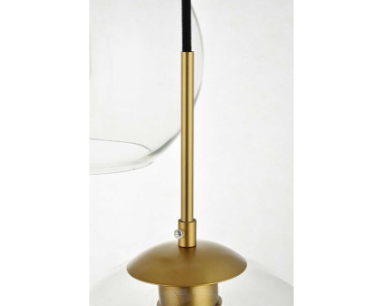 Elegant Baxter 3-Light Pendant - Brass, L 20.1" (LD2214BR)