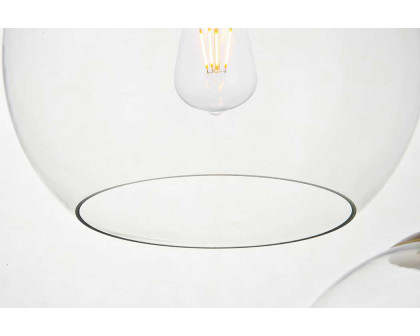 Elegant Baxter 3-Light Pendant - Brass, L 20.1" (LD2214BR)