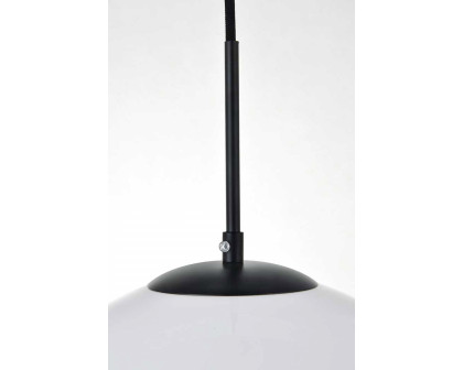 Elegant Baxter 1-Light Pendant - Black, L 13.8" (LD2217BK)