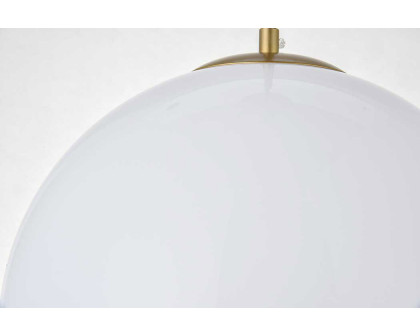 Elegant Baxter 1-Light Pendant - Brass, L 13.8" (LD2217BR)