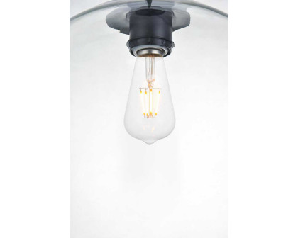 Elegant Baxter 3-Light Pendant - Black, L 20.9" (LD2218BK)