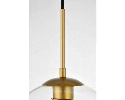 Elegant Baxter 3-Light Pendant - Brass, L 20.9" (LD2218BR)