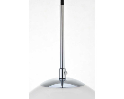 Elegant Baxter 1-Light Pendant - Chrome, L 11.8" (LD2225C)