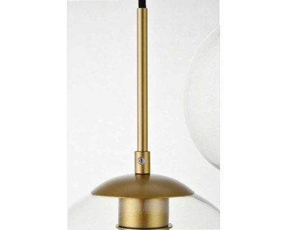 Elegant Baxter 18" 5-Light Pendant - Brass (LD2226BR)