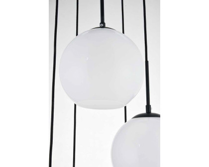 Elegant Baxter 18" 5-Light Pendant - Black (LD2227BK)