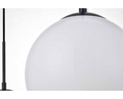 Elegant Baxter 36" 3 Lights Pendant - Black, 5 Bubls (LD2229BK)