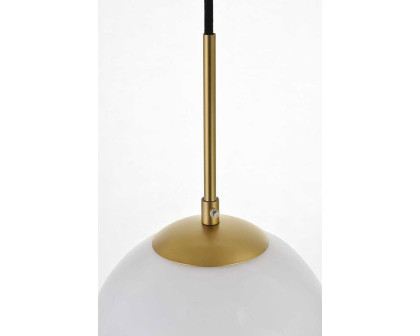 Elegant Baxter 36" 3 Lights Pendant - Brass, 5 Bubls (LD2229BR)