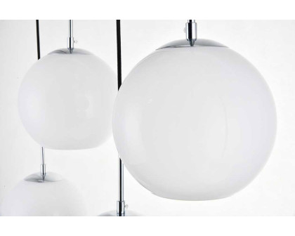 Elegant Baxter 36" 3 Lights Pendant - Chrome, 5 Bubls (LD2229C)