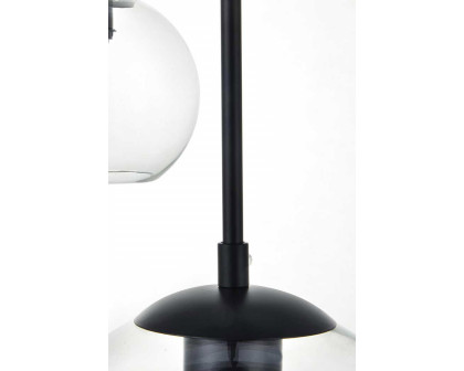 Elegant Baxter 36" 3 Lights Pendant - Black, 7 Bubls (LD2230BK)