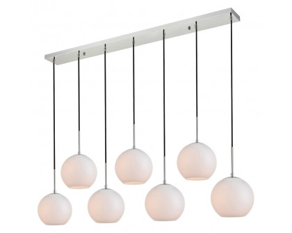 Elegant Baxter 36" 3 Lights Pendant - Chrome, 7 Bubls (LD2231C)