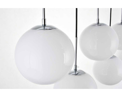 Elegant Baxter 36" 3 Lights Pendant - Chrome, 7 Bubls (LD2231C)